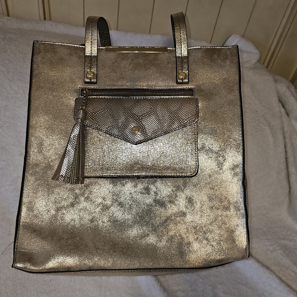 Kate Landry Gold/tan shoulder bag
